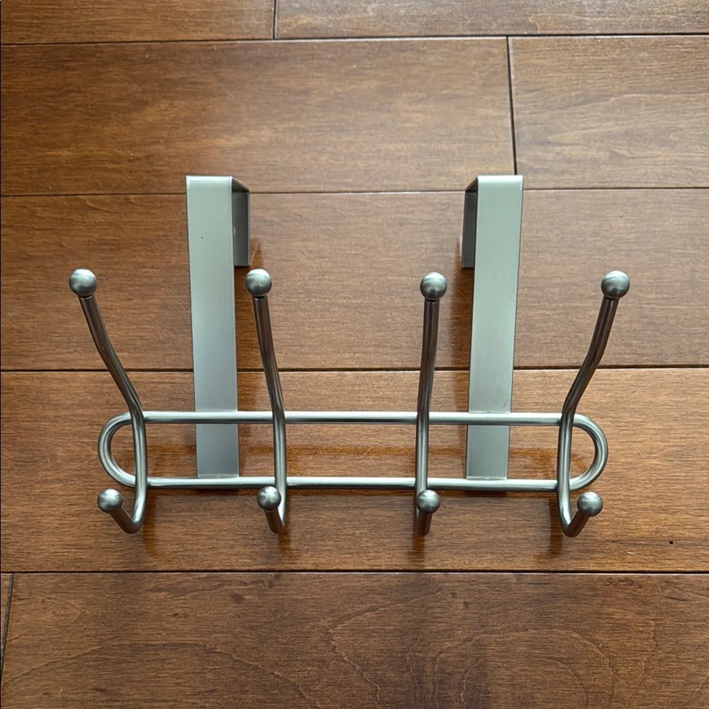 Silver Wall Hook Rack